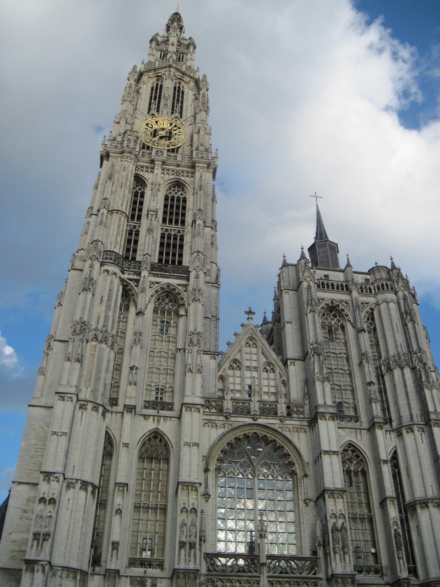 5-Anversa- Facciata della Cattedrale di Notre Dame(Nostra Signora)